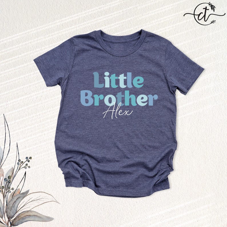 Matching Siblings Shirts Custom Family Tees, Big Brother Little Sister Tshirt, Pregnancy Reveal Tee, New Mama Baby Outfit bild 7