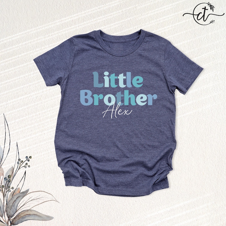 Matching Siblings Shirts Custom Family Tees, Big Brother Little Sister Tshirt, Pregnancy Reveal Tee, New Mama Baby Outfit bild 5