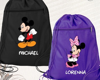 Disney Trip Bag Minnie Mickey Mouse Vacation Bags, Custom Disney Backpack, Disneyworld Family Matching Bag, Disneyland Couple Tote Bag