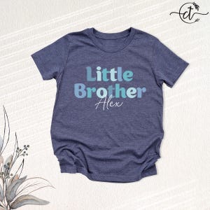 Matching Siblings Shirts Custom Family Tees, Big Brother Little Sister Tshirt, Pregnancy Reveal Tee, New Mama Baby Outfit bild 11