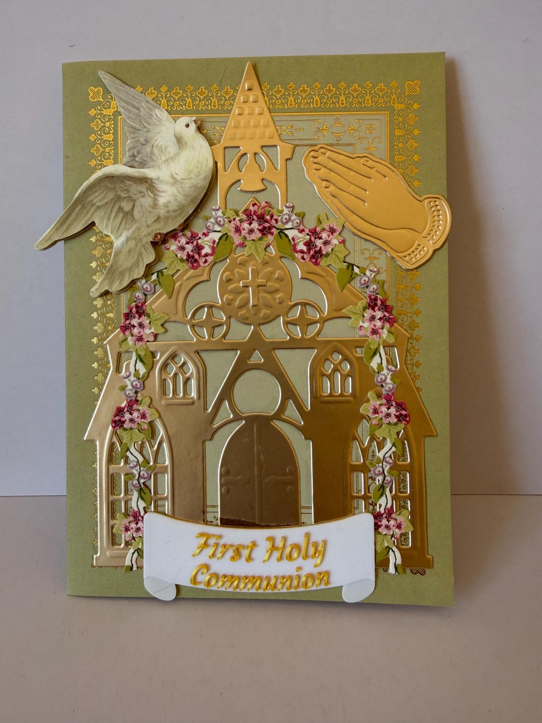 Handmade First Holy Communion Card With Envelope - Etsy