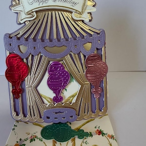 Handgemachte 3D Geburtstagskarte mit Luftballons