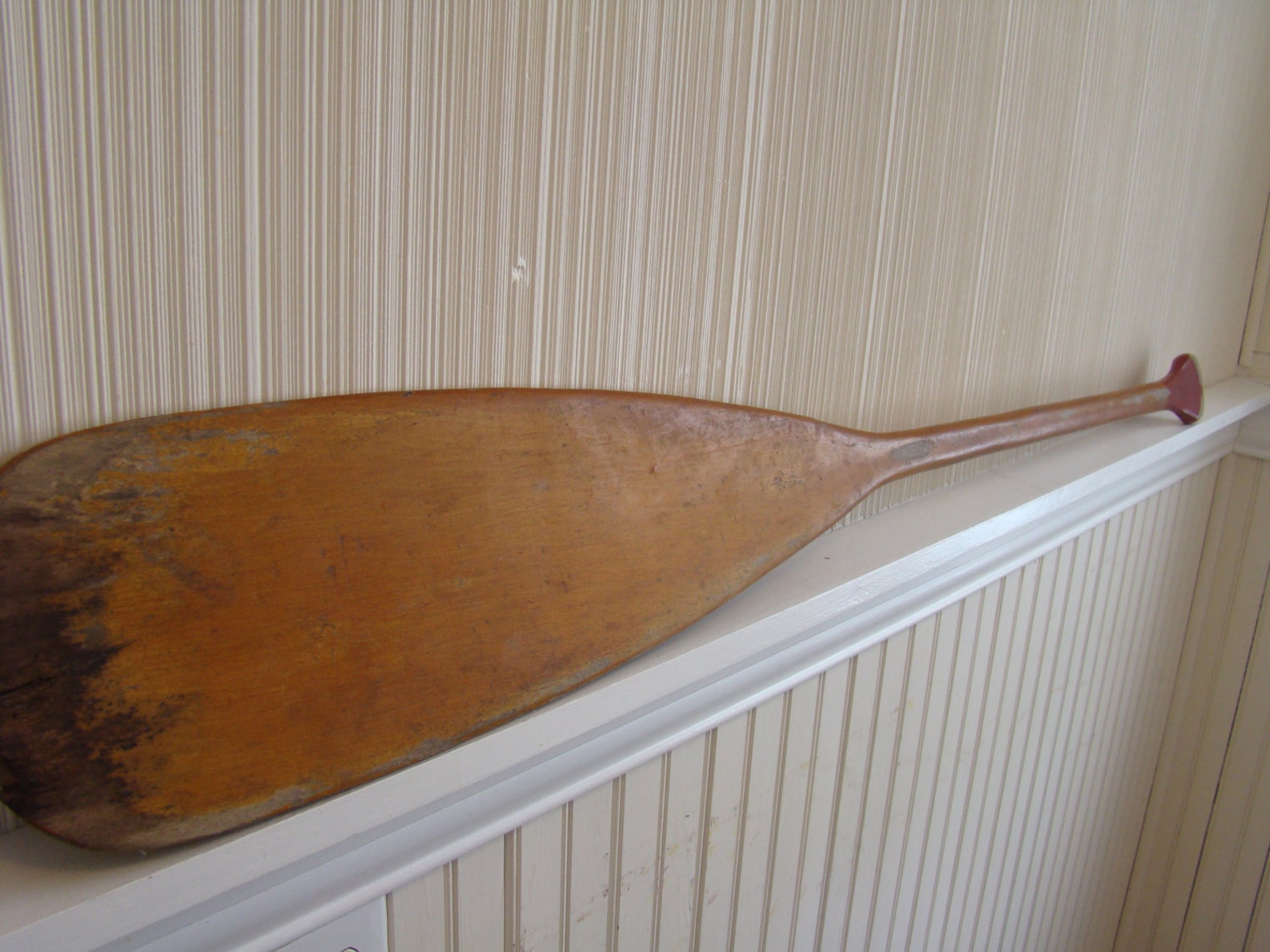 Vintage Beaver Brand canoe paddle for display Etsy