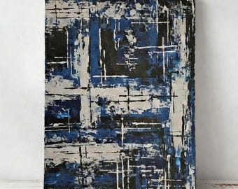 Intense Abstract Acrylic Painting – Unframed Textured Wall Art (A4)