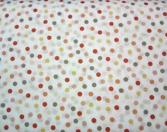 Guess How Much I LOVE YOU 100% Cotton Fabric-Adorable Dot in Vibrant Light Coral Color