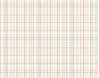 Love Me More Plaid Cloud 100% Cotton Fabric-Designed by Lisa Audit for Riley Blake Fabrics (CD15634)