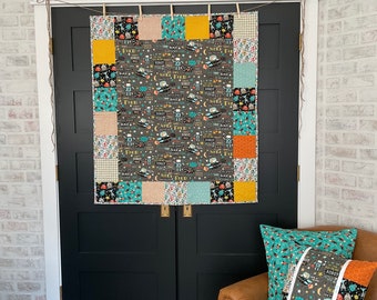 Robot Patchwork Quilt