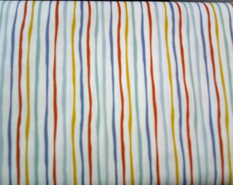 Hoist The Sails Collection-100% Cotton Fabric Line By Riley Blake Designs in Vibrant Multi Colors Orange, Blue, Cream, Orange and Gold