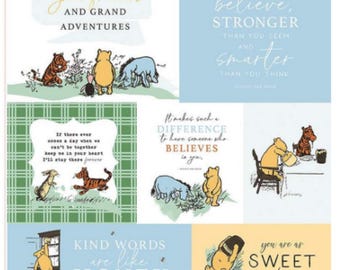 Winnie The Pooh Panel 100% Cotton Fabric-Riley Blake