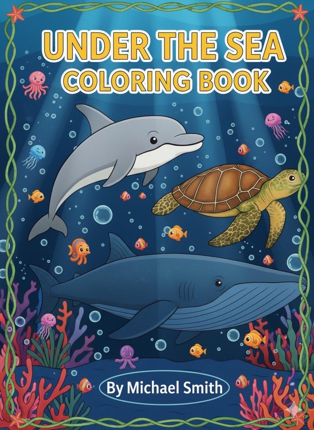 Under the Sea Coloring Book: 50 Ocean Animals for Kids - Etsy