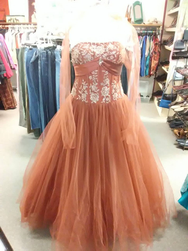 chocolate prom dress