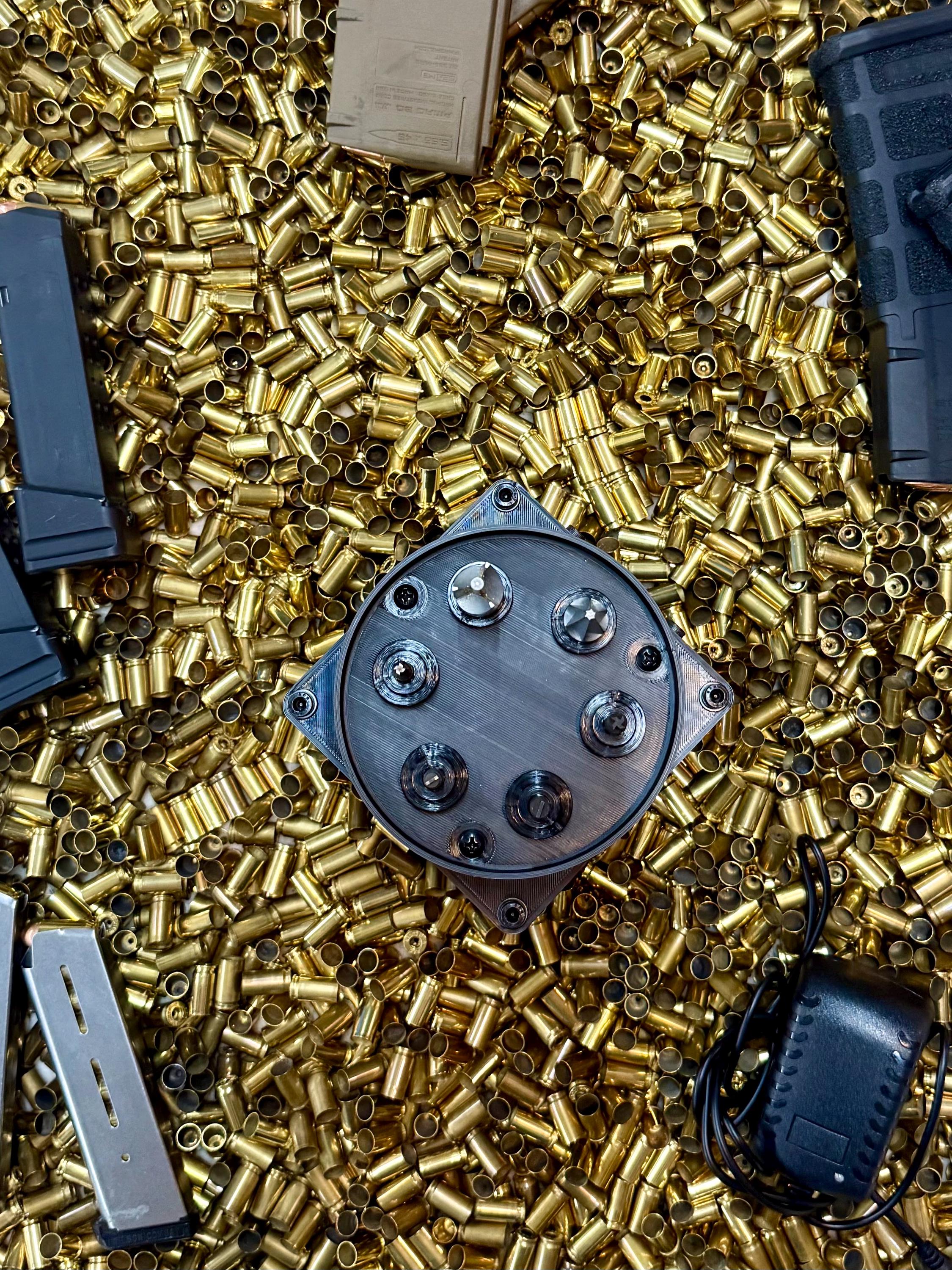 Organizzatore Magnetico Hornady A 9 Slot Per Bossoli - Supporto Per Pressa Monostadio - Foto 2
