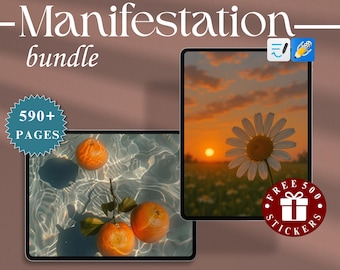 Diario della manifestazione, Vision Board, Diario dei sogni, Lavoro ombra, Legge di attrazione, Diario della gratitudine, Planner per la cura di sé e il benessere