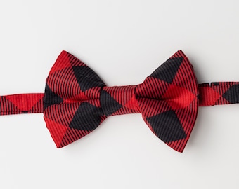 Boys Bowtie - Buffalo Plaid