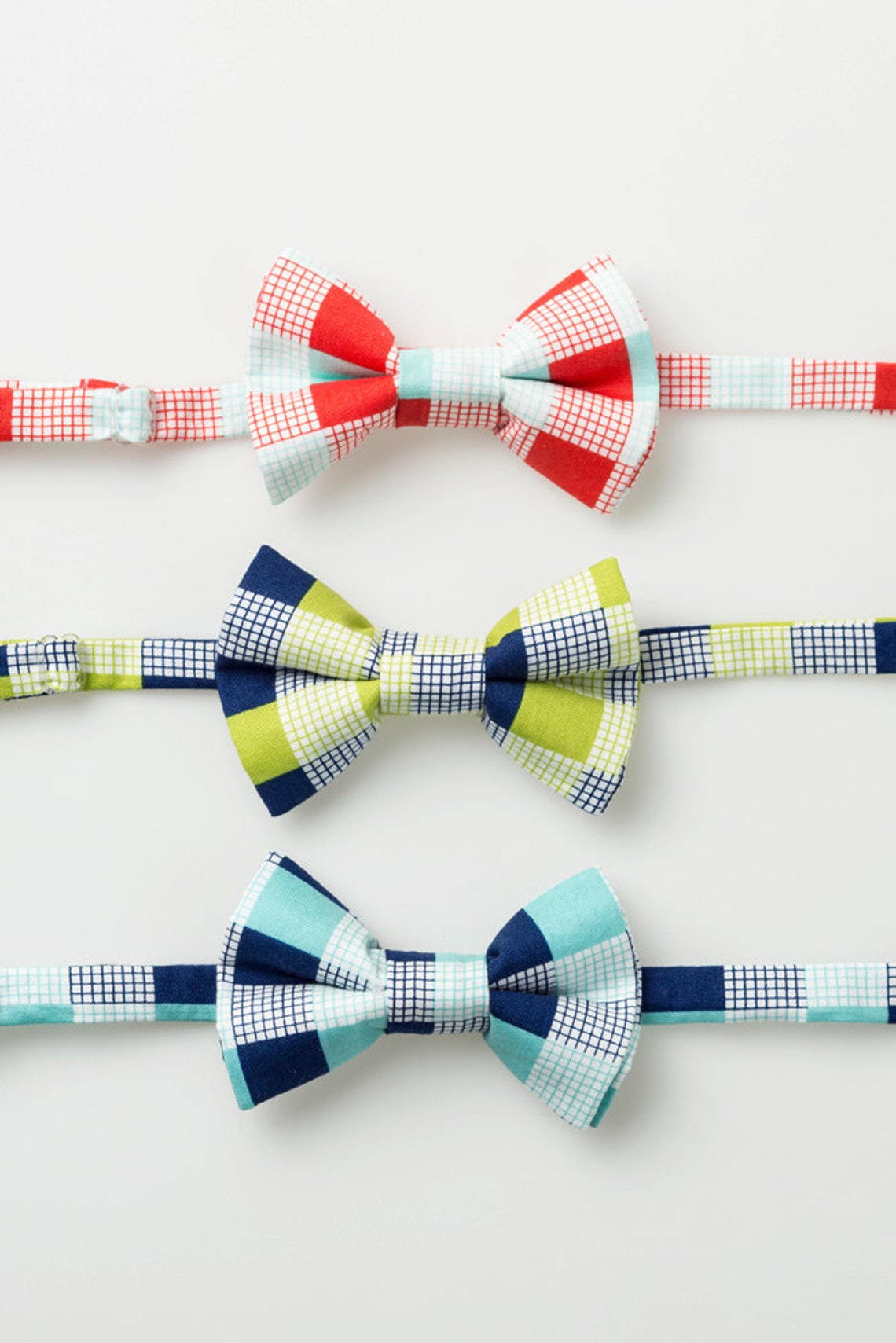 Little Boy Bow Ties Red/aqua or Lime/navy Baby Bowties Etsy