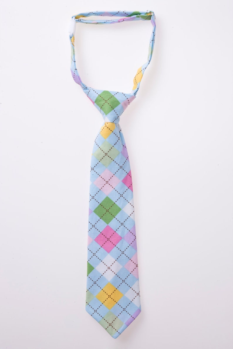 Baby Neck Tie Pastel Argyle Boys Clothing Etsy