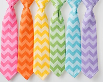 Boys Easter Ties - Tone on Tone Chevron