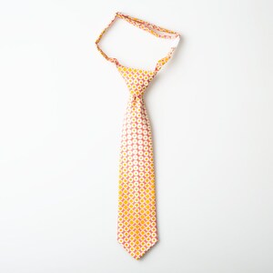 Boys Tie - Pink with Gold Dots - Toddler Necktie
