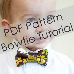 Boy Bow Tie Pattern - PDF Pattern - Tutorial - Sizes NB - 9 years