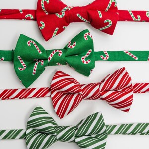 Little Boy Bow Tie - Candy Cane Christmas