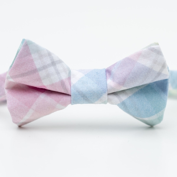 Little Boy Bow Tie - Pastel Plaid