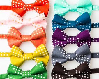 Little Boy Bowties - Diagonal Dots