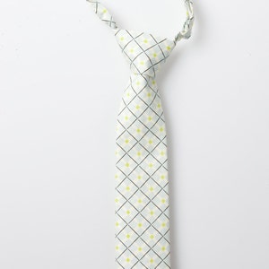 Little Boy Necktie Light Blue with Black Detail image 1