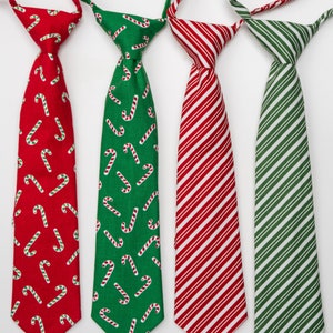 Boys Neckties - Candy Cane Christmas