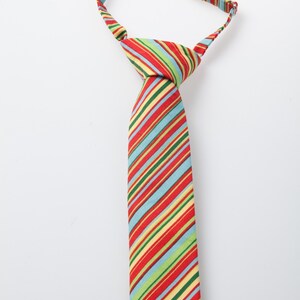 Little Boy Neck Tie - Multi-Colored Stripes