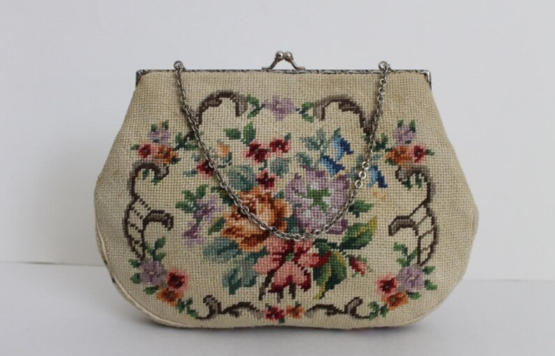 Vintage Handbagsvintage NEEDLE POINT Purses 1940s Vintage - Etsy