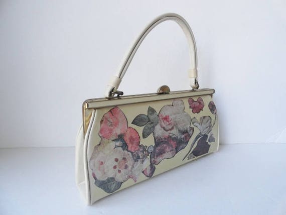 Vintage Ivory Handbag|OOAK Vintage 1950s Cream De… - image 4