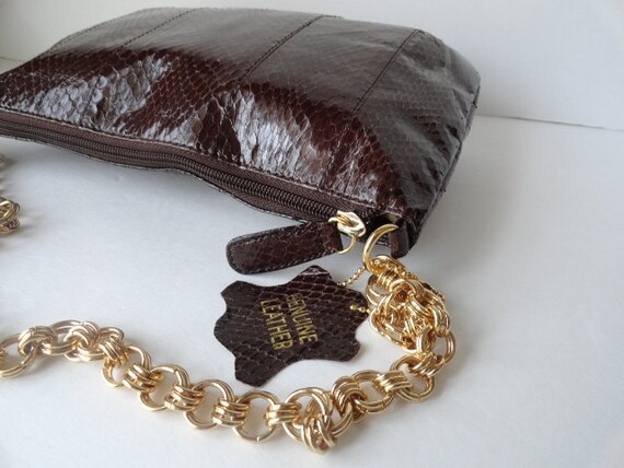 Vintage Snakeskin Handbag|BLOOMINGDALE'S Snakeski… - image 2