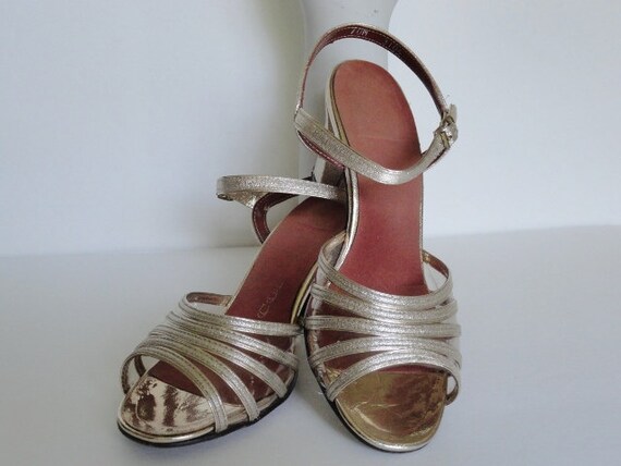 gold evening shoes uk
