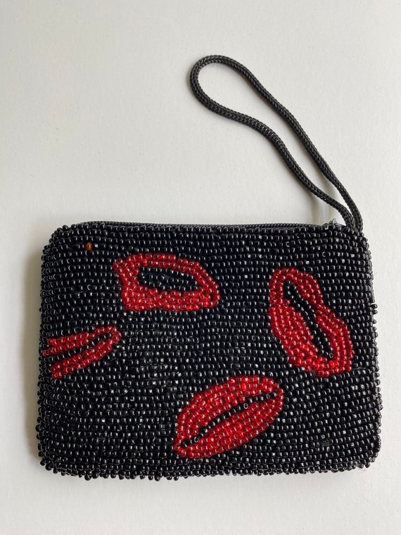Red Heart Beaded Pouch Coin Purse – Emerson and Friends