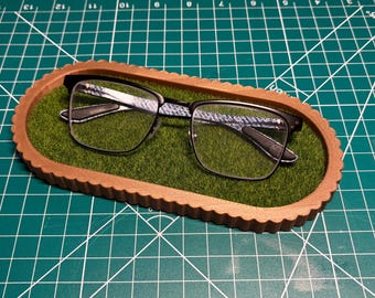 Grassy Glasses Holder or Jewelry Tray | Decorative Tray | Customizable Gift