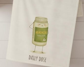 Funny Aspirin Tea Towel: Whimsical Kitchen Decor