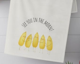 Funny Corn Kitchen Towel: Cheeky Thanksgiving Decor