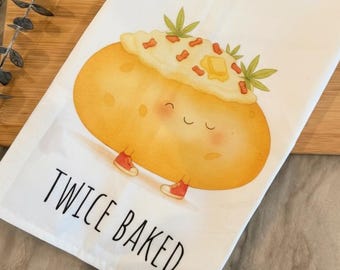 Cheeky Baked Potato Kitchen Customizable Towel: Add a Dash of Humor to Thanksgiving Prep