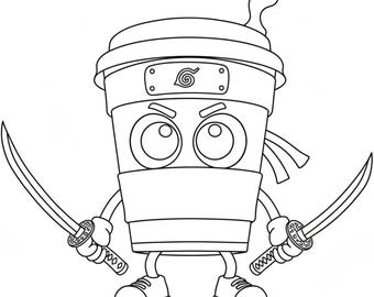 Libro para colorear de memes divertidos (25 páginas) / Personajes virales de internet / Bailarina Cappuccino