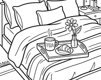 Dibujos para colorear de casas acogedoras con diseños minimalistas y sencillos (PDF digital)