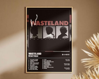 Brent Faiyaz - WASTELAND / Póster de música de álbum premium / Impresión digital y física /