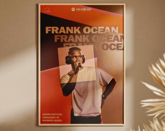 Póster/decoración de pared de Frank Ocean "Visionary" de alta calidad