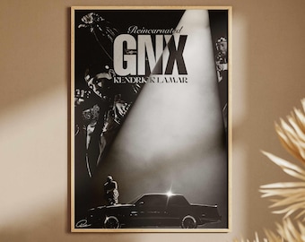 Póster/decoración de pared premium de Kendrick Lamar - "Reincarnated"