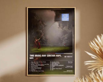 RAYE - Esta música puede contener esperanza. / Póster de álbum premium / Impresión digital y física /