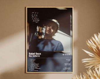 Mac DeMarco - Salad Days / Póster de música del álbum Premium / Impresión digital y física /