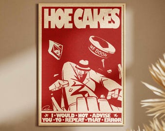 Hoe Cakes – MF DOOM Music Poster/Wall Art