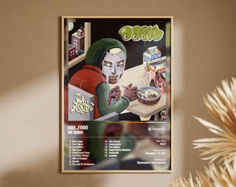 MF Doom - MM..FOOD / Póster de música de álbum premium / Impresión digital y física /