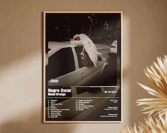 Blood Orange - Negro Swan / Póster de música de álbum premium / Impresión digital y física /