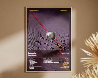 Tame Impala - Poster musicale Currents / Stampa digitale e fisica / Arte murale rock psichedelica /