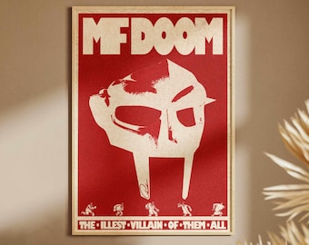 The Illest Villain – MF DOOM Music Poster/Wall Art